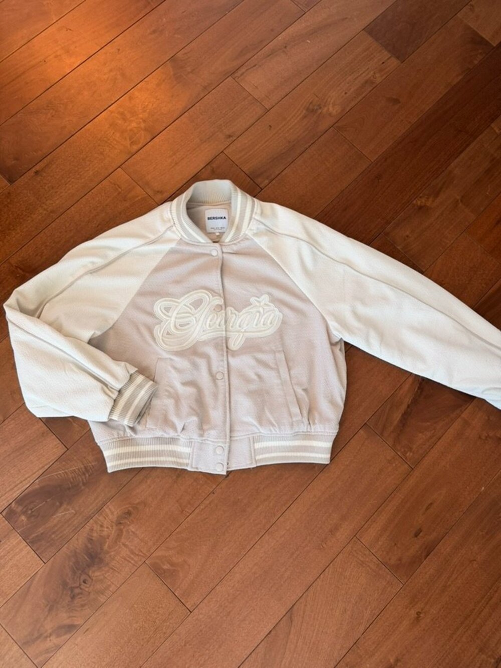 BERSHKA “Georgia” Varsity Bomber Jacket
